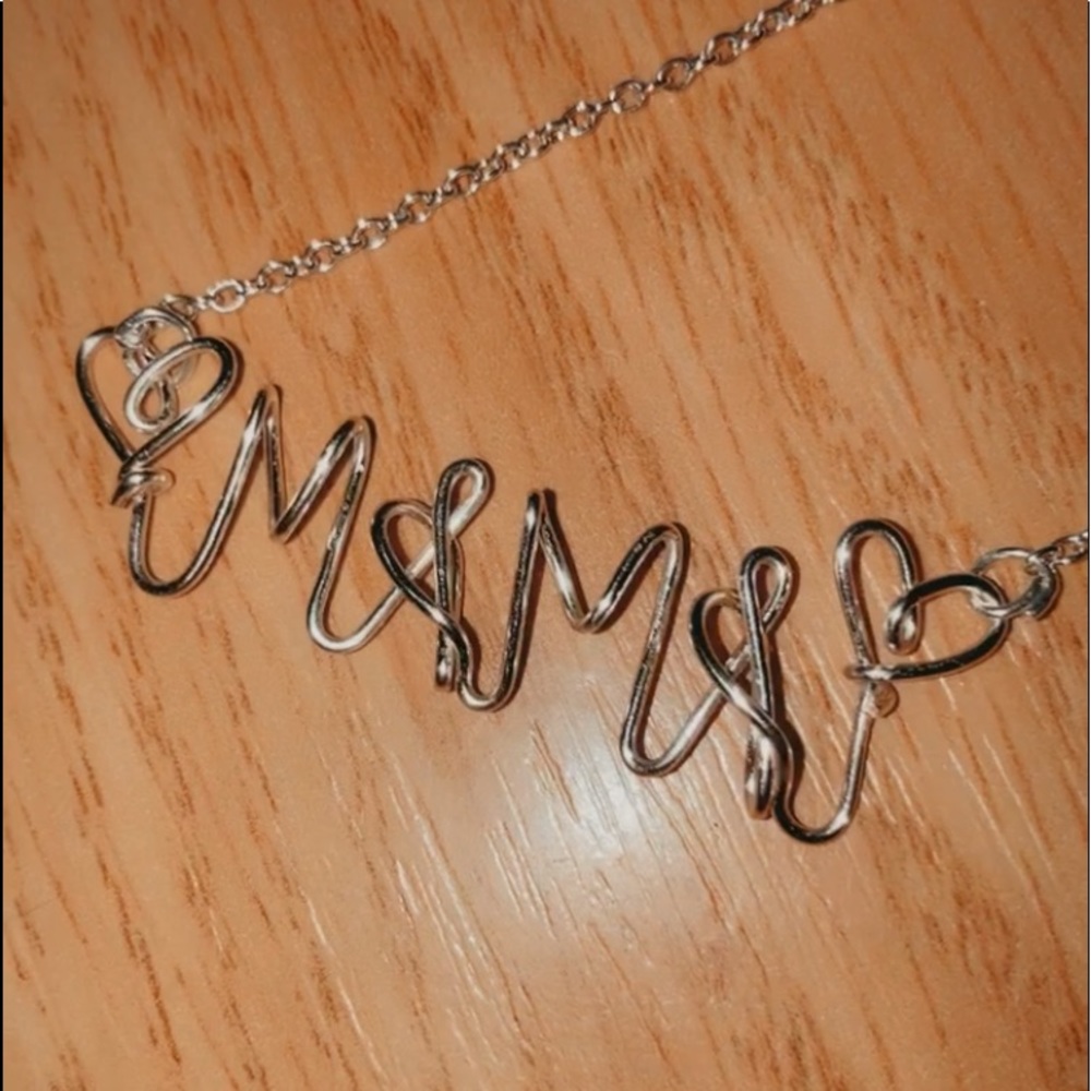 Custom Wire Name Necklace Mama Personalized SALE